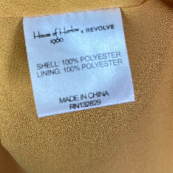 Revolve x House of Harlow 1960 Ines Pleated V-Neck Yellow Midi Dress - Picture 12 of 12